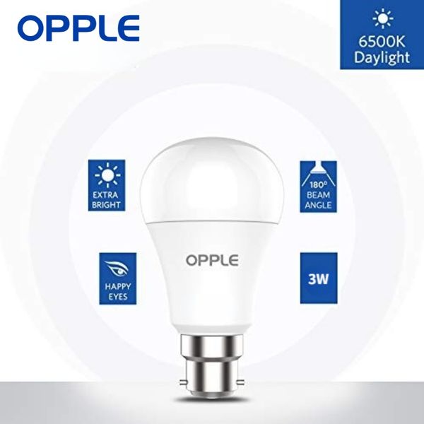 

opple led bulbs b22 3w 3000k 6500k indoor 20000h life energy saving