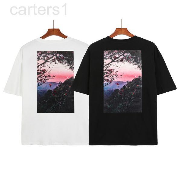 

men's t-shirts designer feel of god fog essentials cloud sea forest sunset flower digital 3d direct jet short sleeve t-shirt gili, White;black