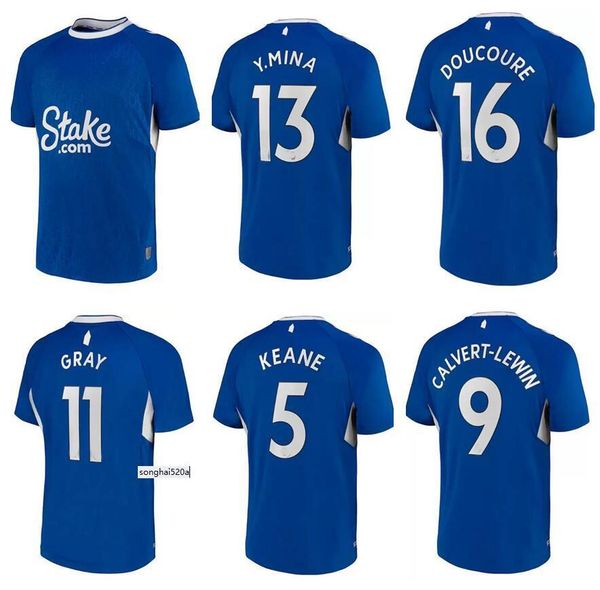

22 23 9 calvert-lewin 10 sigurdsson 7 gray soccer jerseys home 12 digne 5 keane 19 mina 2022 2023 jersey gordon football shirts kids, Black;yellow