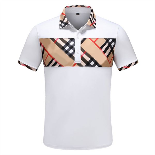

2022 new polo high-quality summer classic casual short-sleeved men s lapel t-shirt designer #47, White;black
