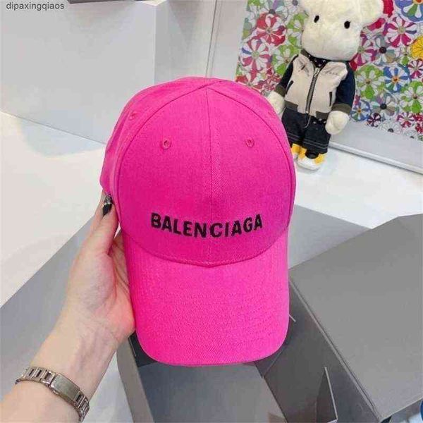 

balencaigass ball caps designer balls letter new paris embroidered rose pink female star fashionable and versatile single duck t, Blue;gray