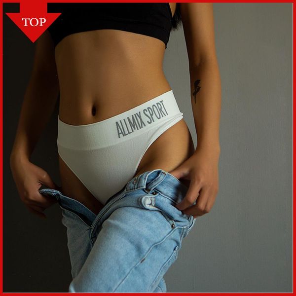 

arrival women mid rise panties g-string thongs underwear womens lingerie seamless female fashion letter cotton string comfort tanga, Black;pink