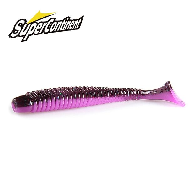 Supercontinent Impact Ring Shad Angelköder weich 63 mm 80 mm 97 mm Kunststoffköder Swimbait Jigging-Köder Kunstköder 220726