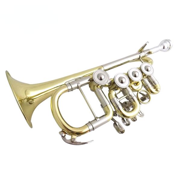 Bb-Trompete B-Dur mit Messingtrompeten, Musikinstrumente mit Koffer-Mundstück