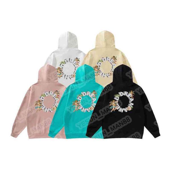 

designer luxury classic wireik hip hop plush hoodie men and women personalized print oversize loose version hooded sweatshirt tee jacket, Black