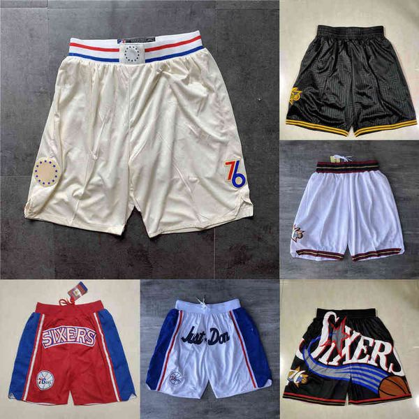 

philadelphia''76ers''men throwback basketball shorts pocket, White;black