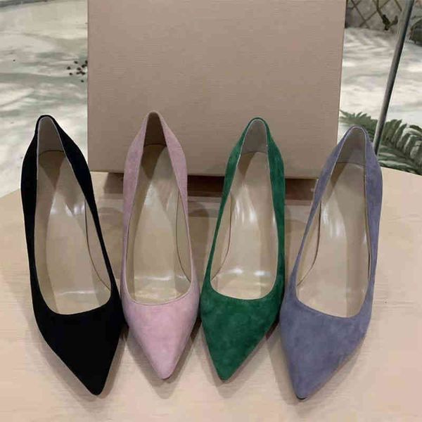 

sandals high heel pointed shallow mouth thin shoes red sole brand professional women's flat / 6.5/8.5/10cm, Black