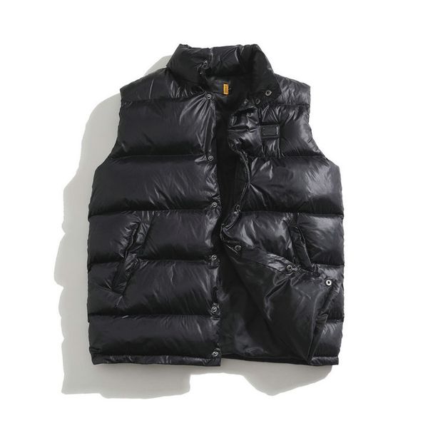 

fashion men vest down cotton waistcoat designs mens and women's no sleeveless jacket puffer autumn winter casual coats couples vests ke, Black;white