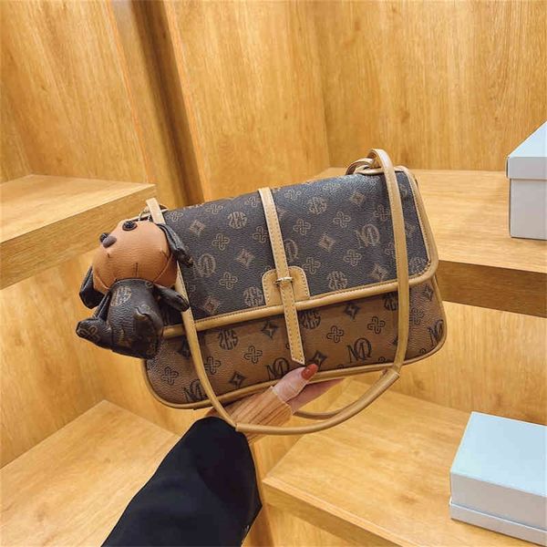 

super fire minority brown single shoulder bag autumn and winter texture high-grade small square bag 75% purses stores sale