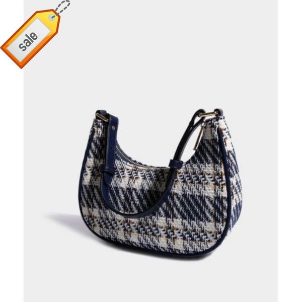 

xiaozhongchao 2022 checkered handheld s new trendy shoulder s fashion all-match women's bags 2022