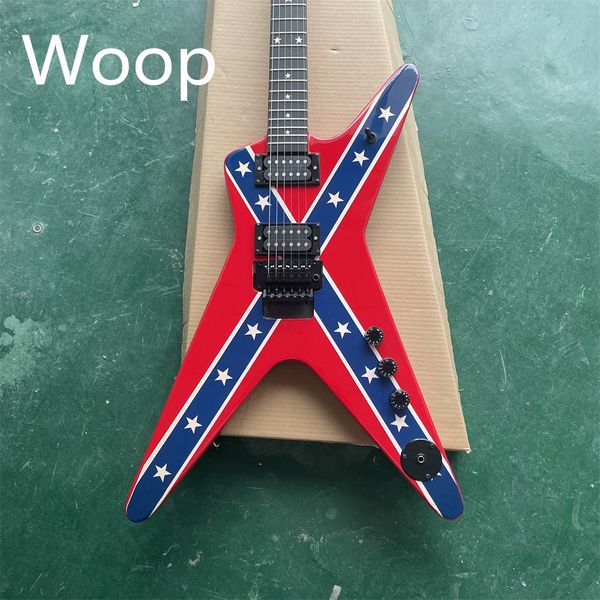 

in stock national flag electric guitar 6 strings new style in the store limited time special offer package mail home guitars guitarra