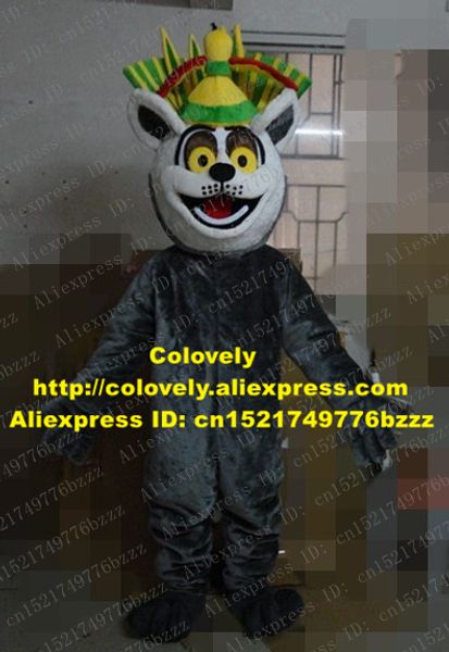 

mascot doll costume smart brown racoon bear mascot costume mascotte raccoon procyon lotor with big yellow green stripes hat no.3750 fr, Red;yellow