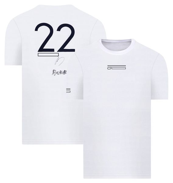 

2022 formula one logo f1 racing suit team round neck t-shirt short-sleeved shirt commemorative large size quick-drying sportswear