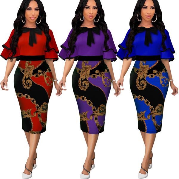 

fashion new slims women party dresses 2022 spring women's ruffles shirts beautiful single mid calf breasted slim bandage split dress 10, White;black