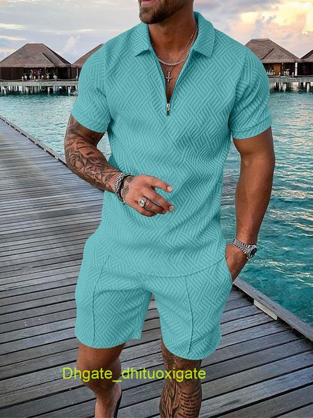 

luxury fashion men's tracksuits hawaii sets casual tshirt man print short sleeve shirts loose tracksuit men summer beach outfits 2 piec, Gray