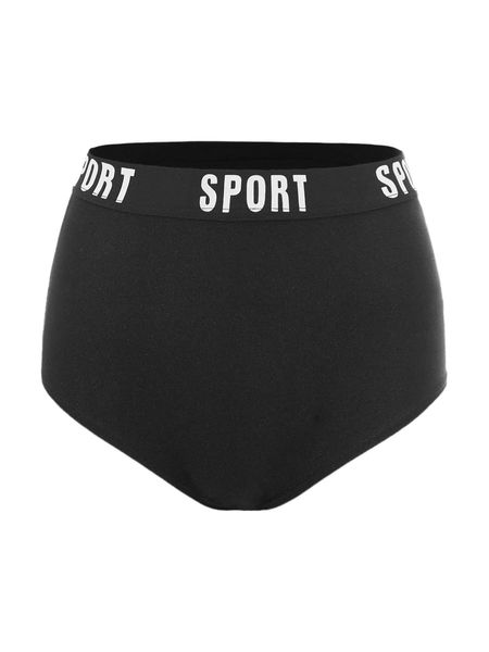 

letter tape waist biker shorts d4u1#, White;black