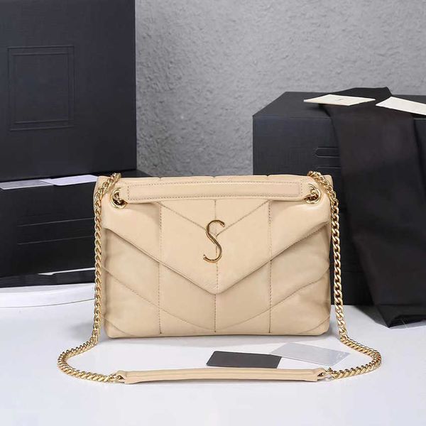 

5a+ loulou puffer crossbody designer bags luxurious women wallets lambs leather shoulder handbag lambskin purse clutch gold silver chain