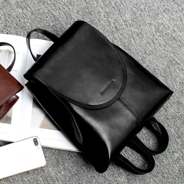

designer bags leather backpacks with large capacity and retro multifunctional 29cm