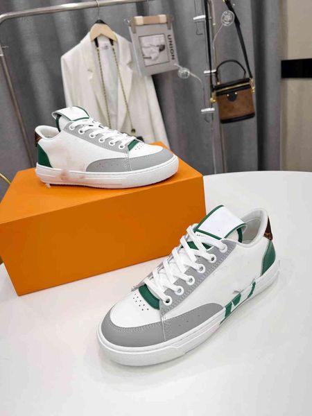 

2022 comfort casual dress shoe sport sneaker mens casual leather shoes designer womens leisure walking trainers lowsneakers, Black