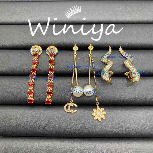 

earrings ancient new color diamond animal and plant tassel female personality temperament fashion earrings, Golden