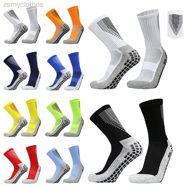 New Heel Shield Pattern Calzini da calcio Uomo Donna Sport Square Silicone antiscivolo Calzini Gripl Calcetines Antideslizante Futbol