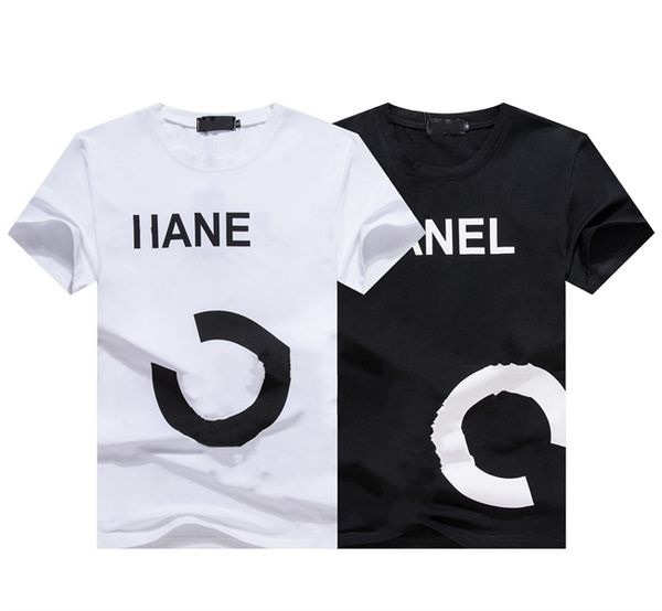 

men's t-shirts designer bags luxury men's wear summer round neck sweat absorbing short sleeves outdoor breathable cotton printe s3, White;black