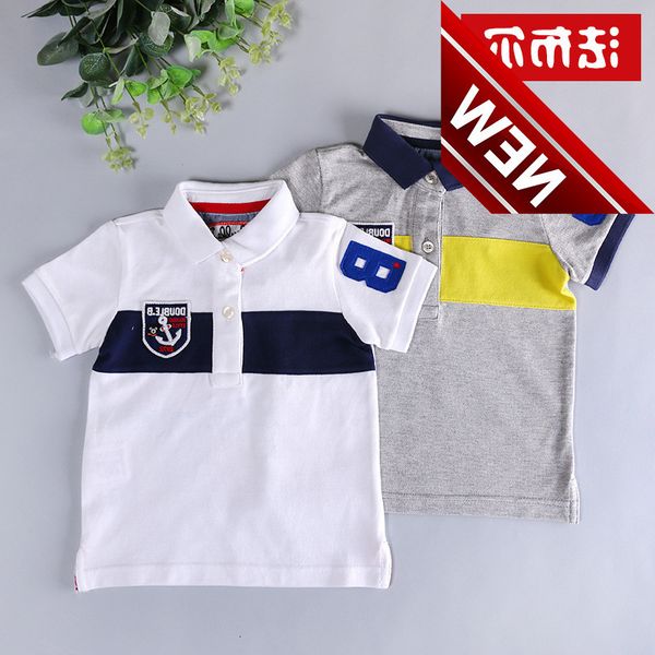 

parent child summer suit 2021 new polo shirt short sleeve t-shirt children's wear, White;black