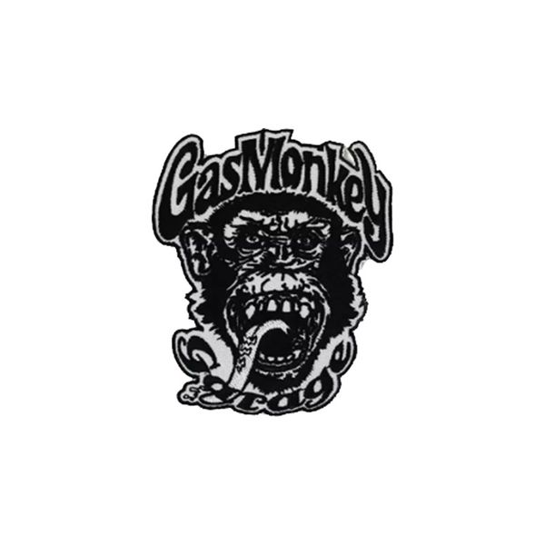 

sewing notions gasmonkey embroidery patches iron on for clothing motorcycle biker jackets custom patch, Black