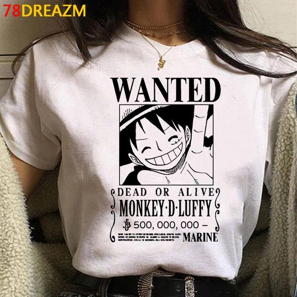 T-shirt da uomo Rufy Zoro Tshirt Abbigliamento Uomo T-shirt bianca Kawaii Tumblr Ulzzang HarajukuUomo