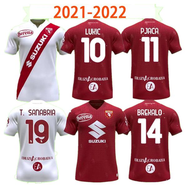 

2021 2022 torino soccer jerseys 21 22 home away red black uniform izzo lukic baselli belotti zaza ansaldi singo mandragora vojvoda linetty f, Black;yellow