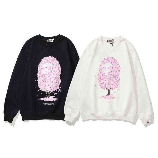 

pullover plush for autumn and winter chao brand pink camouflage sweater, Black