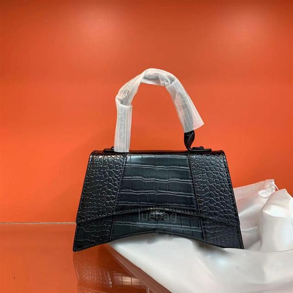 

2022 a luxury designer hourglass bag ladies crocodile pattern shoulder bags leather ladiess handbag presbyopia wallet messenge258a