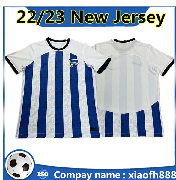 

22 23 hertha berlin soccer jerseys home piatek away black 2022 2023 tousart boyata cordoba lukebakio cunha serdar football shirts uniforms, Black;yellow