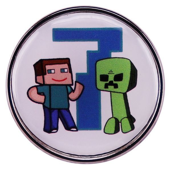 

game brooch clothing hat pin badge jewelry, Blue