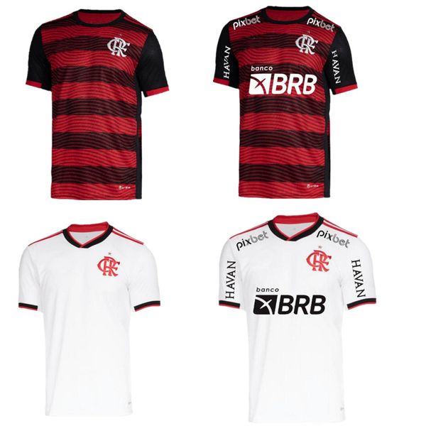 

flamengo soccer jerseys 22 23 home away david luiz diego e.ribeiro gabi football shirts men feminina thiago maia pedro de arrascaeta camisa, Black;yellow