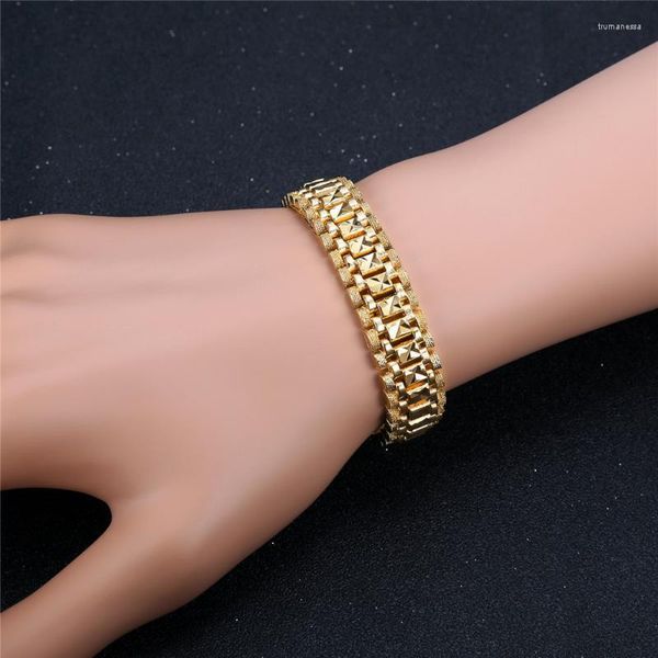 Связанная цепь мужские браслеты для ручных браслетов мужской оптом Bijoux Gold/Серебряный цвет браслет для мужчин ювелирные изделия Pulseira Masculina Trum22