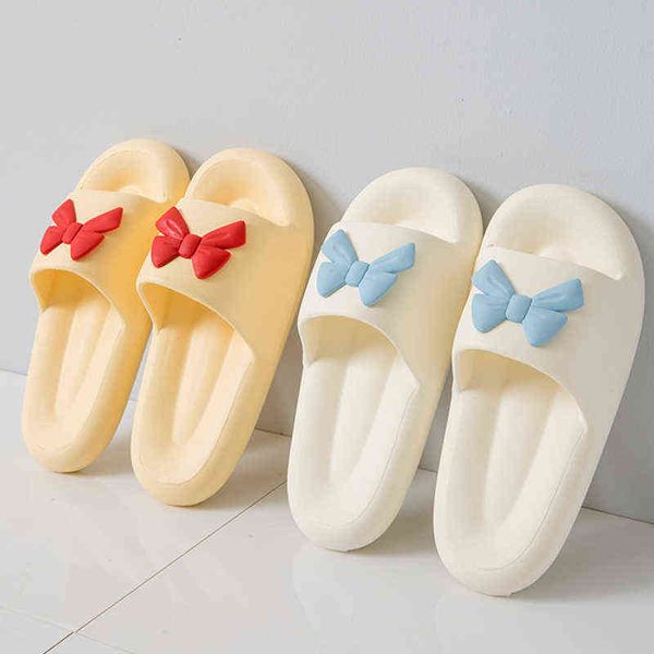 

nxy sandals cute girl heart bow-knot princess women slippers indoor bathroom sli, Black