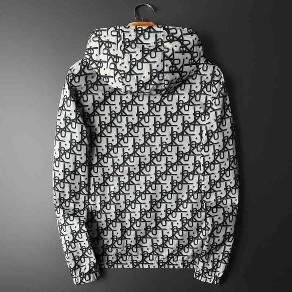 

men's luxury fashion brands menswear new casual hooded jacket in 2022, Black