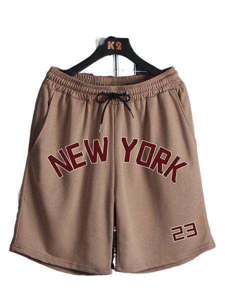 

men letter graphic drawstring waist shorts h456#, White;black