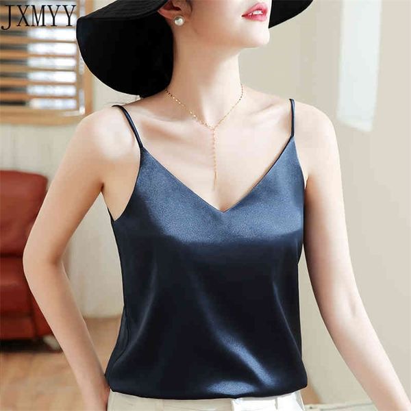 

elegant silk women woman satin camis women white camis plus size women silk sleeveless halter strap camis 210412