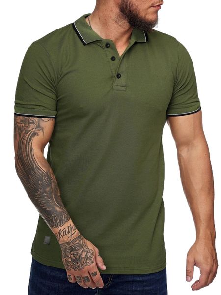 

men contrast trim polo shirt s0c0#, White;black
