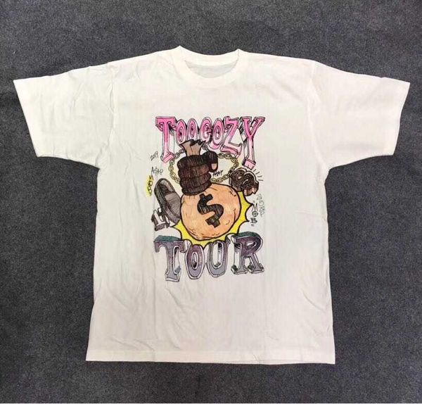 

awgy asap tapeas rocky limited sleeve t-shirt, White;black