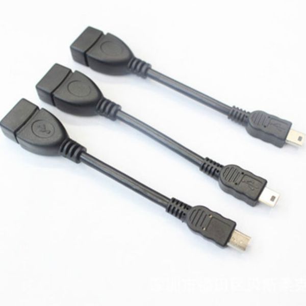 5pin mini USB -мужчина до USB2.0 Тип адаптерного адаптерного кабеля OTG -хоста для мобильного телефона MP3 MP4 камера планшета