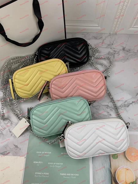 

luxury cross body bags designers heart wave pattern shoulder messenger bags chain tote mobile phone bag lingge wallet