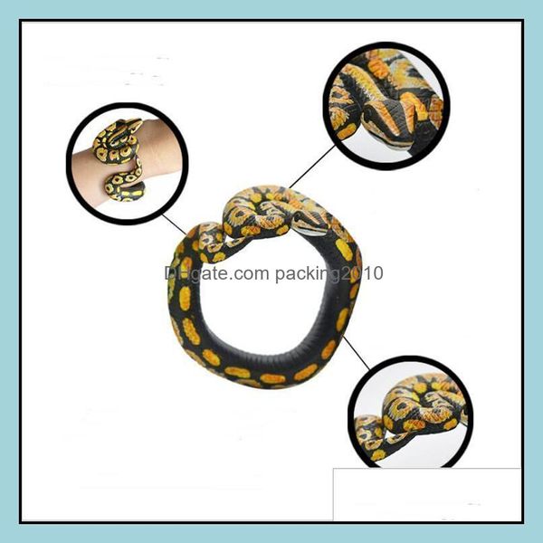 Outras artes e ofícios Presentes de artes Home Garden LL Kids Funny Novelty Halloween Spoofing Speofing Snake Toy Arm Wapable P DHRLP