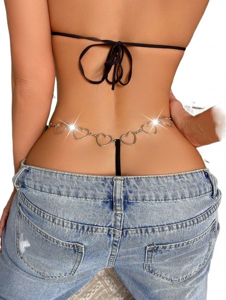 

heart ring detail thong v52h#, Black;red