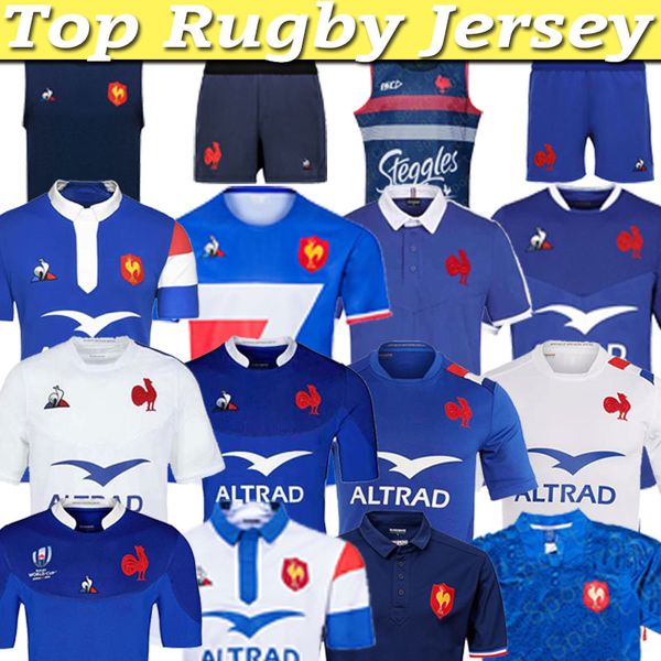 

20/21/22 france super rugby jerseys 2021 france rugby training shorts jersey size s-m--xl-xxl--5xl, Black;gray