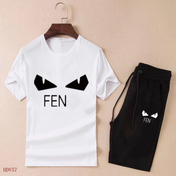 

men's cotton t shirt suit summer fashion generous round neck short sleeve men's black shorts women's sweater clothes wholesal, White;black