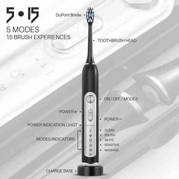 Зубная щетка Suport Song Song Электрические зубные щетки для взрослых kid kid smart timer отбеливание зубной щетки Ipx7.