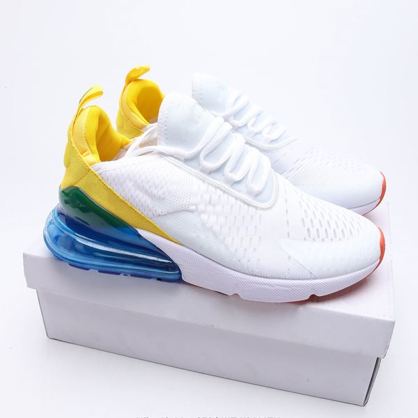 

270s running shoes white black red yellow react men womens sports sneakers air cushion jogging trainers